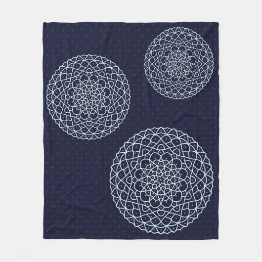 Céleste couverture en polaire de nuit (Devant)