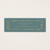 céleste de minuit sage Mariage d'or Carte de site  (Devant)