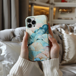 Celeste Deco Luxe Art Deco Turkoois Goud iPhone 16 Hoesje