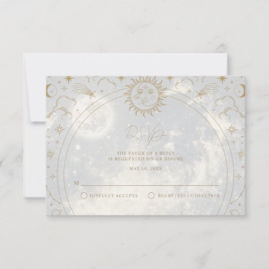 Céleste écrit dans les étoiles RSVP (Devant)