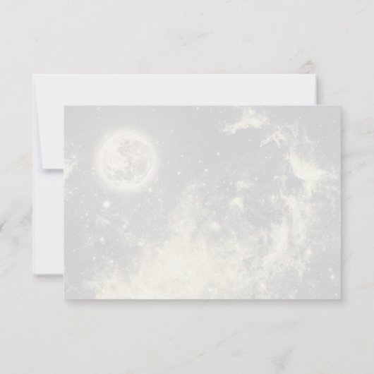 Céleste écrit dans les étoiles RSVP (Dos)