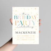 Céleste étoile ciel Anniversaire Invitation