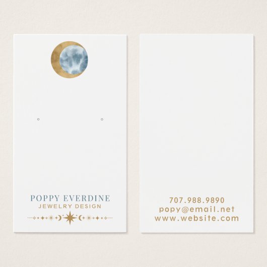 Céleste Lune bijouterie Designer bijouterie (Devant & derrière)