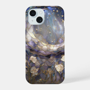 Céleste Lune et verre floral