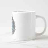 Céleste Peacock Art cosmique Mug café (Droite)