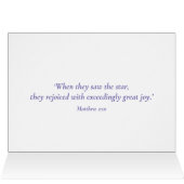 Céleste Star de Noël Christian Art Bible Citation (Intérieur Horizontal (Haut))