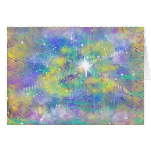 Céleste Star de Noël Christian Art Bible Citation (Devant horizontal)