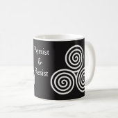 Céleste triple Spirale café Mug (Devant droit)