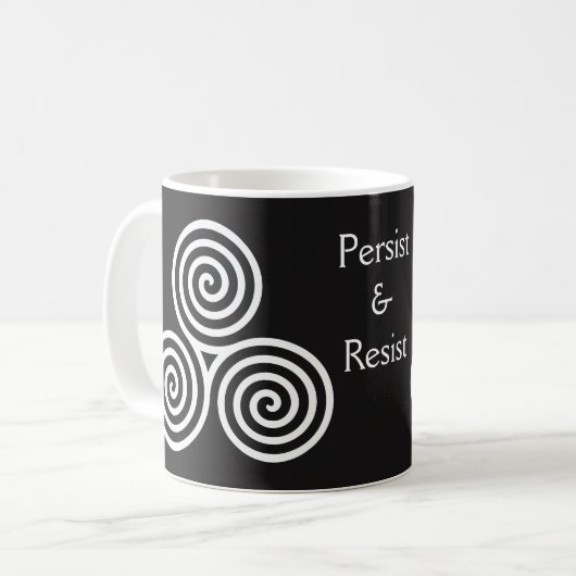 Céleste triple Spirale café Mug (Devant gauche)