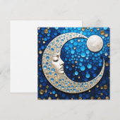 Celeste: Vrouw in de maan Feestdagenkaart (Voorkant / Achterkant)