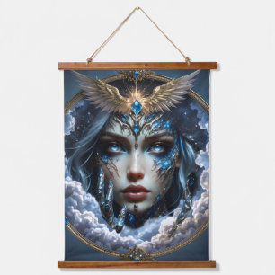 Celestia – Bewaker van de Eindeloze Hemel.  Hangend Wandkleed