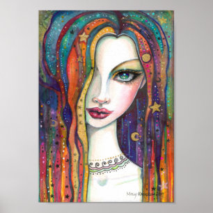 Celestia Bohemian Hemel Meisje door Molly Harrison Poster