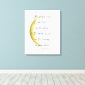 Celestiaal Neruda Poëzie Opgerekt Canvasprint Canvas Afdruk (Insitu (Houten vloer))