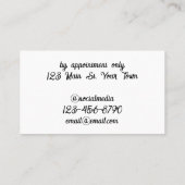 Celestial Alchemy visitekaartje (Achterkant)