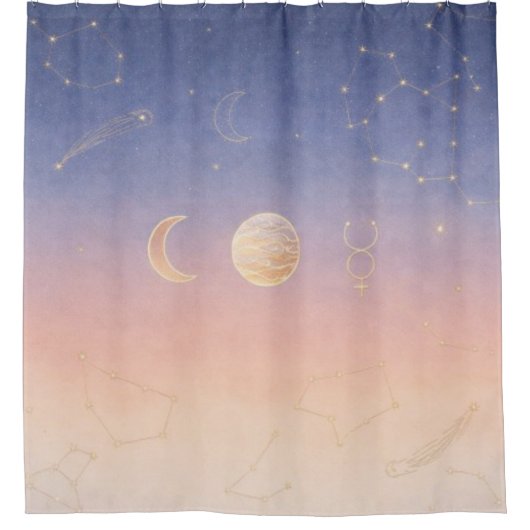 Celestial Alignment Douchegordijn (Voorkant)
