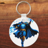 Celestial Arc Knight – Blue Energy Ascension Sleutelhanger (Achterkant)