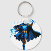 Celestial Arc Knight – Blue Energy Ascension Sleutelhanger (Achterkant)