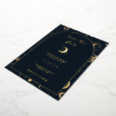 Celestial Arch Save the Date Folie Uitnodiging (Gedraaid)