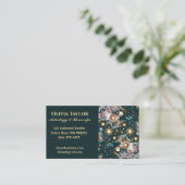 Celestial Astrologer Horoscoop Reader Professional Visitekaartje (Staand voorkant)