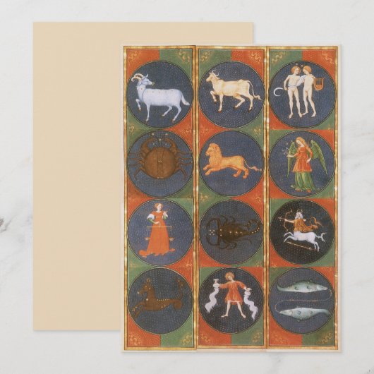 Celestial, Astrological Zodiac Chart, 1475 (Voorkant / Achterkant)