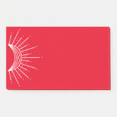 Celestial, Astronomisch. Crescent Sun Ray Post-it® Notes (Voorkant)