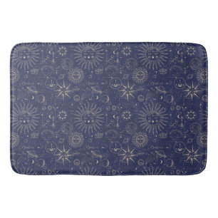 Celestial Astronomy Navy Pattern Badmat