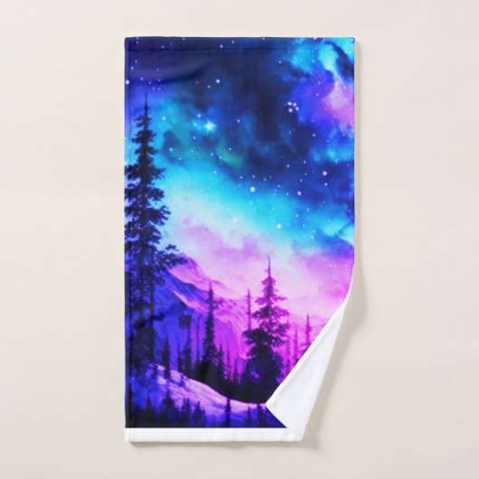Celestial Aurora Borealis noordelijk licht Bad Handdoek (Handdoek)