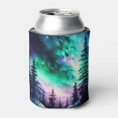 Celestial Aurora Borealis noordelijk licht Blikjeskoeler (Blikje Voorkant)