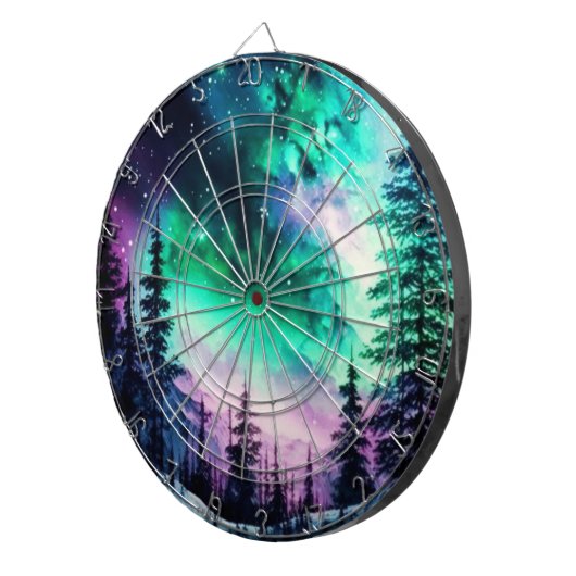 Celestial Aurora Borealis noordelijk licht Dartbord (Voorkant Rechts)