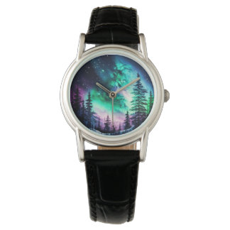 Celestial Aurora Borealis noordelijk licht Horloge