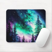 Celestial Aurora Borealis noordelijk licht Muismat (Met muis)
