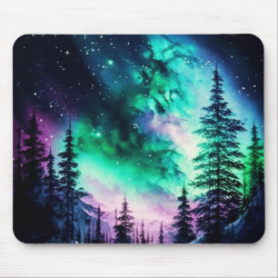 Celestial Aurora Borealis noordelijk licht Muismat