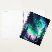Celestial Aurora Borealis noordelijk licht Planner (Display)