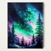 Celestial Aurora Borealis noordelijk licht Planner (Achterkant)
