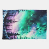 Celestial Aurora Borealis noordelijk licht Theedoek (Horizontaal)