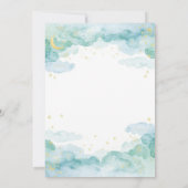 Celestial Baby Shower Invitation | Watercolor Moon (Dos)