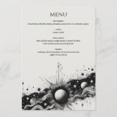 Celestial Band Bruiloft Menu (Voorkant)