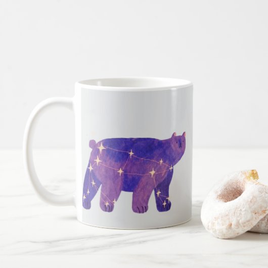 Celestial Bear Whimsical Mug (Avec donut)