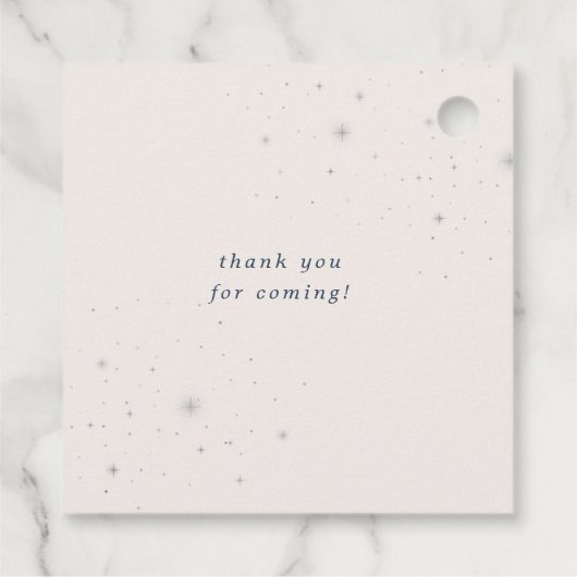 Celestial Beer Pastel Baby shower Bedankjes Labels (Achterkant)