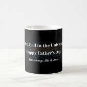 Celestial Best Dad Mug Black Gold Keepsake Gift (Centre)