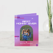 Celestial BESTE MAMMIE OOIT Moederdag Foto Feestdagen Kaart (Voorkant)