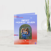Celestial BESTE MAMMIE OOIT Moederdag Foto Feestdagen Kaart (Voorkant)