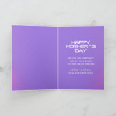 Celestial BESTE MUM OOIT Moederdag Foto Feestdagen Kaart (Binnen)