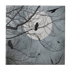 Celestial Birds Keramische Tegel Tegeltje