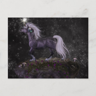 Celestial Black Unicorn Briefkaart