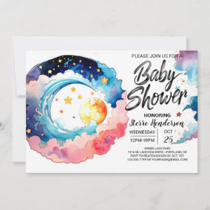 Celestial Bliss Baby shower Kaart