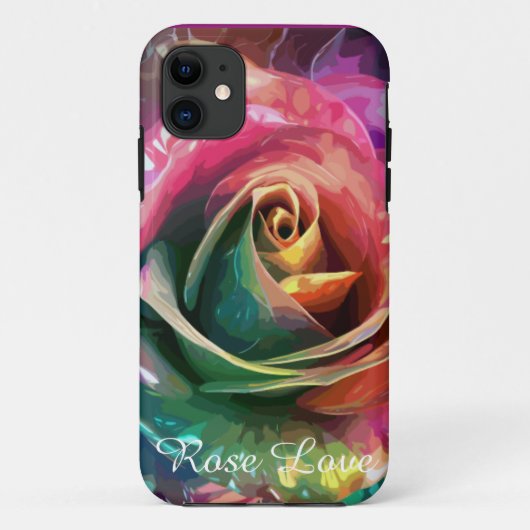 Celestial Blossom: Buitenaards Roos Case-Mate iPhone Case (Achterkant)