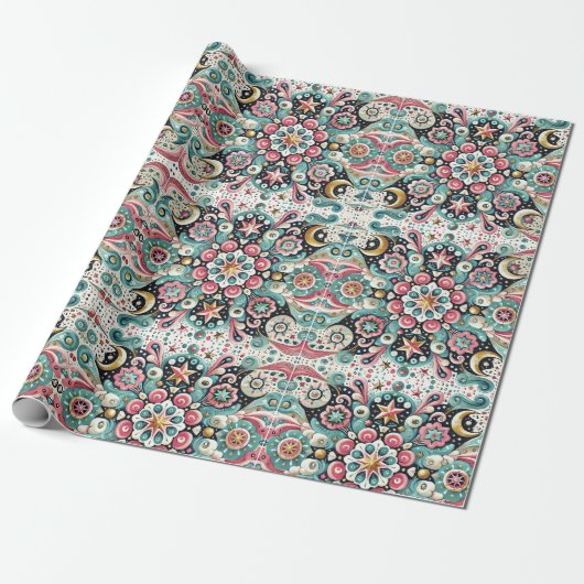 "Celestial Blossom" inpakpapier (Uitgerold)