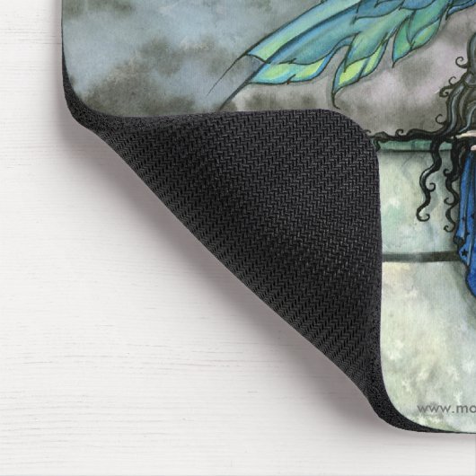 Celestial Blue Fairy Art Mousepad Muismat (Hoek)