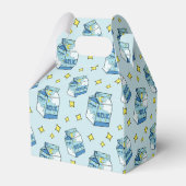 Celestial Blue Milk Pattern Bedankdoosjes (Achterkant)